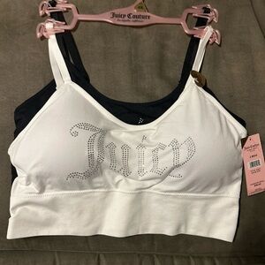 Juicy Couture 2PCK Adjustable Straps Bras plus size 2X w/removable pads